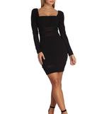 Miss Me Mesh Mini Dress helps create the best bachelorette party outfit or the bride's sultry bachelorette dress for a look that slays!