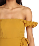 What's Up Buttercup Maxi Dress is a stunning choice for a bridesmaid dress or maid of honor dress, and to feel beautiful at Homecoming 2023, fall or winter weddings, formals, & military balls!