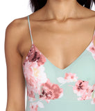 Floral Day Dream Midi Dress creates the perfect spring wedding guest dress or cocktail attire with stylish details in the latest trends for 2023!