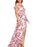 Spring With Florals Maxi Dress creates the perfect spring wedding guest dress or cocktail attire with stylish details in the latest trends for 2023!