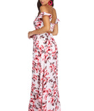 Spring With Florals Maxi Dress creates the perfect spring wedding guest dress or cocktail attire with stylish details in the latest trends for 2023!