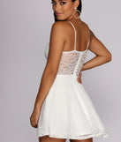 Baby-doll Lace Skater Dress