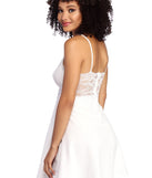 Lavish In Lace Skater Dress is the perfect Homecoming look pick with on-trend details to make the 2023 HOCO dance your most memorable event yet!