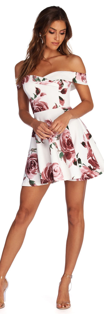 Flirty Florals Skater Dress
