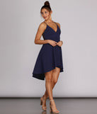Swept Off Your Feet High-Low Dress creates the perfect summer wedding guest dress or cocktail party dresss with stylish details in the latest trends for 2023!