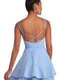 Daytime Affair Ponte Skater Dress creates the perfect spring wedding guest dress or cocktail attire with stylish details in the latest trends for 2023!