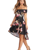 Spring Into Floral Skater Dress