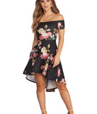 Spring Into Floral Skater Dress