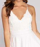 Layered In Lace Skater Dress is the perfect Homecoming look pick with on-trend details to make the 2023 HOCO dance your most memorable event yet!