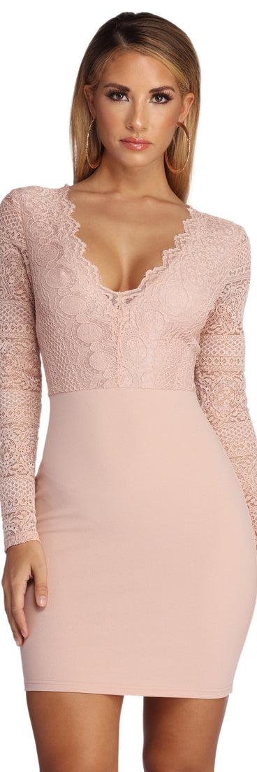 Lace Beauty Mini Dress