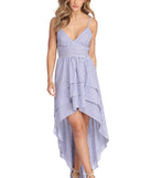 Nautical Babe High Low Maxi Dress