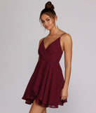 Chiffon Flow Skater Dress is the perfect Homecoming look pick with on-trend details to make the 2023 HOCO dance your most memorable event yet!