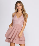 Graced In Lace Mini Dress is the perfect Homecoming look pick with on-trend details to make the 2023 HOCO dance your most memorable event yet!