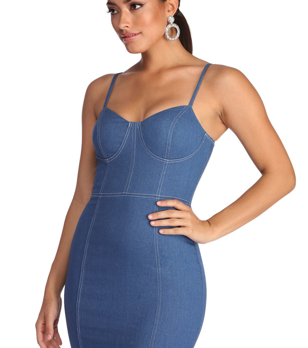 Denim Daze Mini Dress