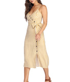 Striped With Style Midi Dress
