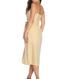 Striped With Style Midi Dress