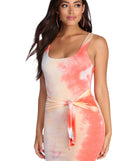 Trendsetter In Tie Dye Mini Dress