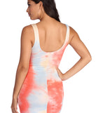 Trendsetter In Tie Dye Mini Dress