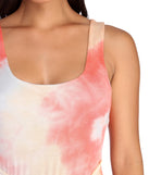 Trendsetter In Tie Dye Mini Dress