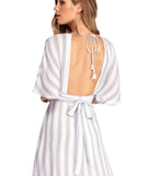 Buttoned Up In Stripes Dress