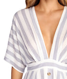 Buttoned Up In Stripes Dress