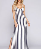 Own It Striped Maxi Dress