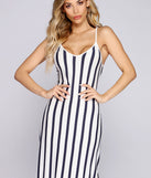 Own It Striped Maxi Dress