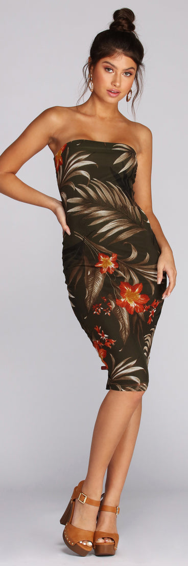 Tropic Like It's Hot Tube Dress