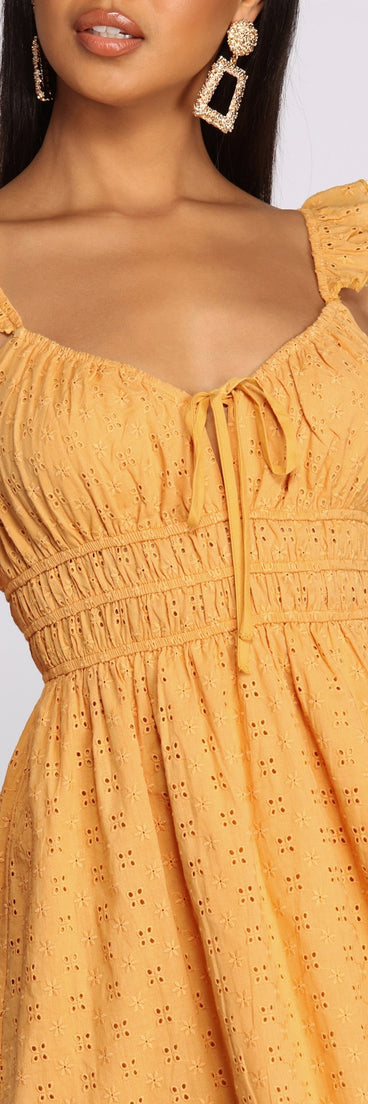 All Eyelets On Me Dress