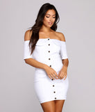 On The Button Denim Dress