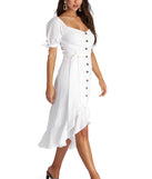 Button Like You Midi Dress