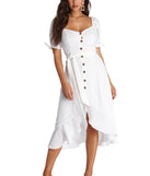 Button Like You Midi Dress