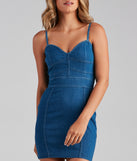 Darling In Denim Mini Dress is a trendy pick to create 2023 festival outfits, festival dresses, outfits for concerts or raves, and complete your best party outfits!