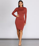 Feeling Knit Midi Dress is the perfect Homecoming look pick with on-trend details to make the 2023 HOCO dance your most memorable event yet!