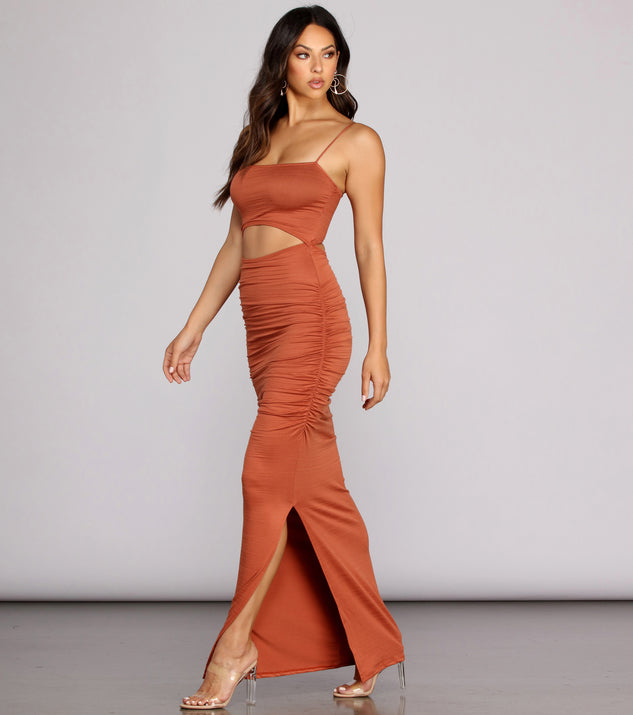 Ruched To The Maxi Dress