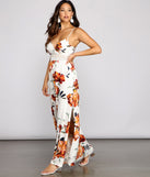 Fab Florals Crochet Waist Maxi Dress creates the perfect spring wedding guest dress or cocktail attire with stylish details in the latest trends for 2023!