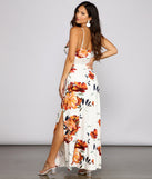 Fab Florals Crochet Waist Maxi Dress creates the perfect spring wedding guest dress or cocktail attire with stylish details in the latest trends for 2023!