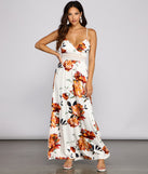 Fab Florals Crochet Waist Maxi Dress creates the perfect spring wedding guest dress or cocktail attire with stylish details in the latest trends for 2023!