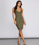 Stylish Stunner Faux Suede Dress is the perfect Homecoming look pick with on-trend details to make the 2023 HOCO dance your most memorable event yet!