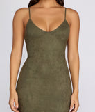 Stylish Stunner Faux Suede Dress is the perfect Homecoming look pick with on-trend details to make the 2023 HOCO dance your most memorable event yet!