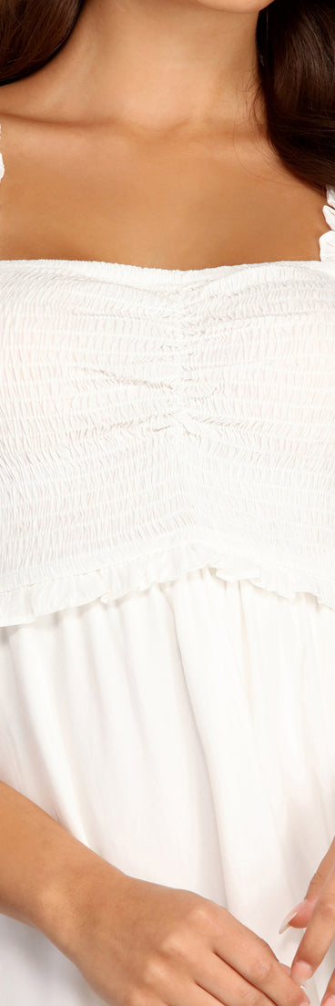 Smocked Stunner Mini Dress