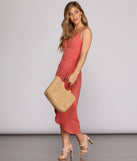 Ladies Who Brunch Wrap Midi Dress