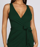 Wrapped In Beauty Mini Dress creates the perfect spring wedding guest dress or cocktail attire with stylish details in the latest trends for 2023!