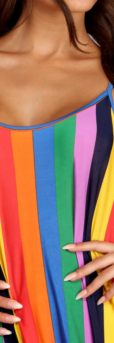 Rainbow Wave Maxi Dress | Windsor Rainbow Wave Maxi Dress | Windsor