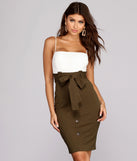 Such A Babe Button Down Midi Dress