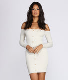 You’ll make a statement in Buttoned Beauty Ribbed Mini Dress as an NYE club dress, a tight dress for holiday parties, sexy clubwear, or a sultry bodycon dress for that fitted silhouette.