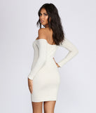 Buttoned Beauty Ribbed Mini Dress