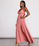 Breezy Babe Crochet Maxi Dress is a stunning choice for a bridesmaid dress or maid of honor dress, and to feel beautiful at Homecoming 2023, fall or winter weddings, formals, & military balls!