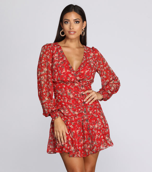 Flowy Floral Mini Dress