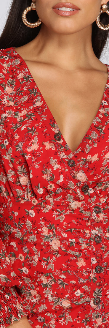 Flowy Floral Mini Dress